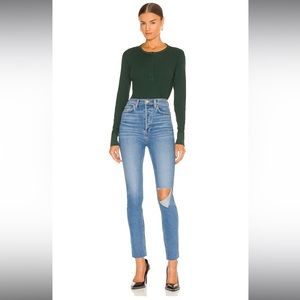RE/DONE Originals 90s Ultra High Rise Skinny in Broken Through Size 27
